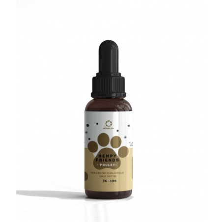 Huile CBD animaux 3% poulet | NOVALOA