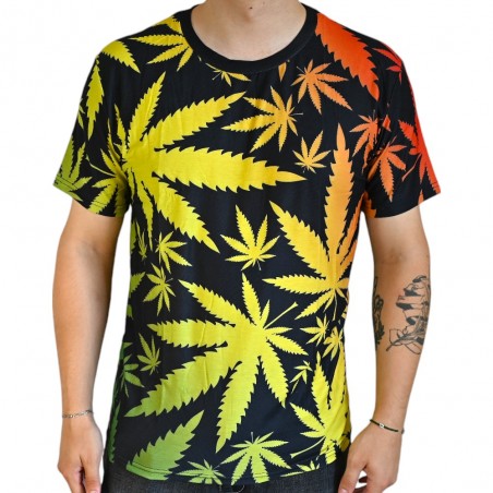 T-shirt Cannabis Multicolore