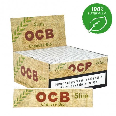 Boîte de 50 carnets OCB Slim Chanvre