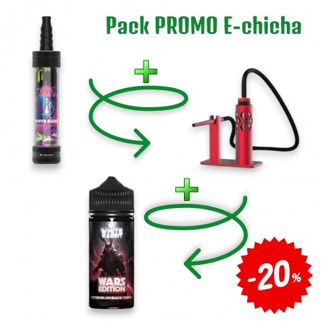 Pack e-Chicha White Rabbit Air Rouge