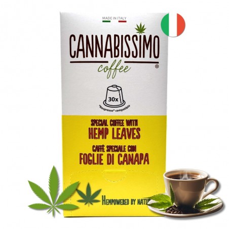 Café aux Feuilles de Chanvre Cannabissimo - 30 capsules