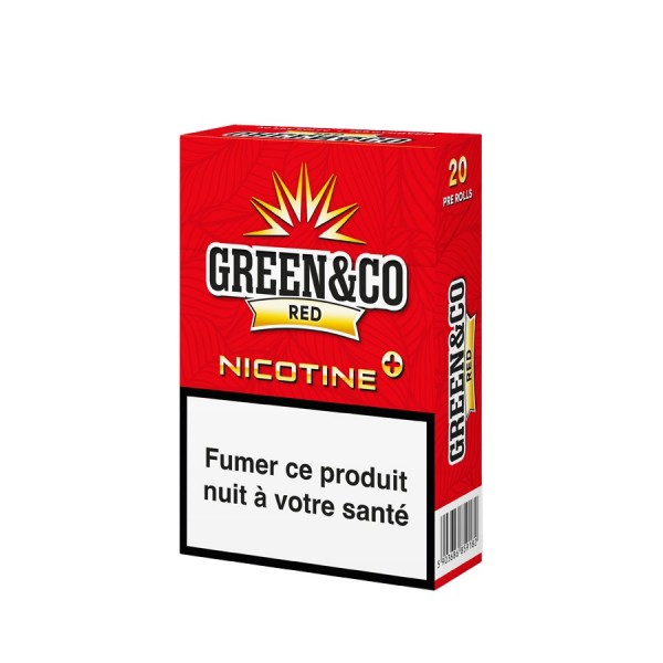 Cigarettes CBD Red Nicotine+ Green&Co