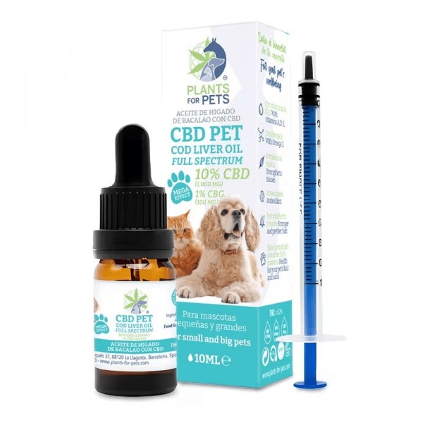 Huile animaux CBD 10% CBG 1% | PLANTS FOR PETS