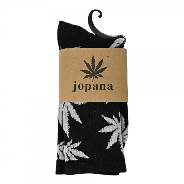 Chaussettes Hautes Cannabis noir