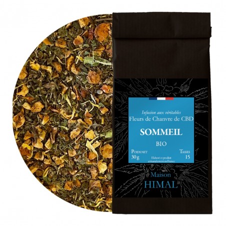 Tisane CBD bio sommeil - en vrac | MAISON HIMAL