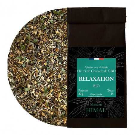 Tisane CBD bio relaxation - en vrac | MAISON HIMAL