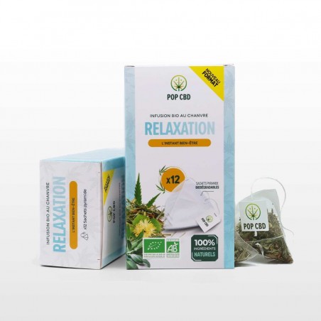 Tisane CBD bio relaxation | POP CBD