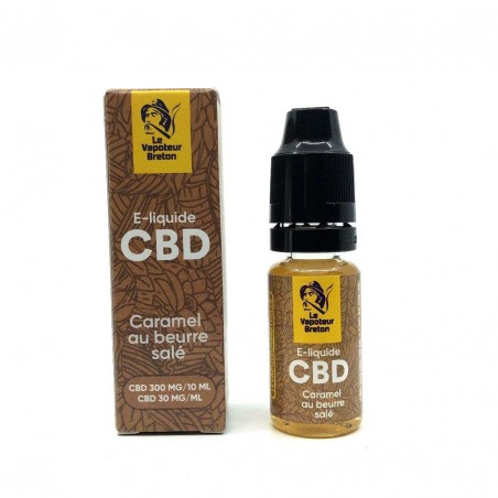 E-liquide CBD Caramel au beurre salé 300mg/10ml sans nicotine