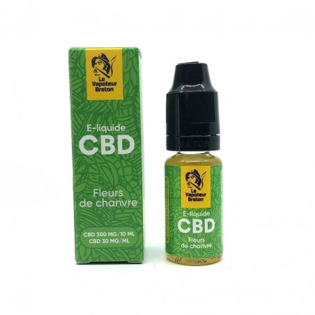 E-liquide CBD fleurs de chanvre 300mg | LE VAPOTEUR BRETON sans nicotine