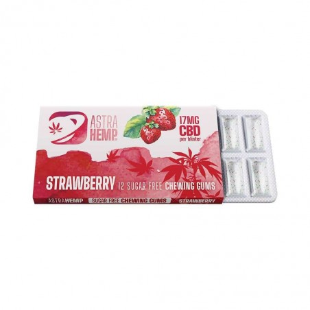 Chewing-gum CBD fraise | ASTRA HEMP