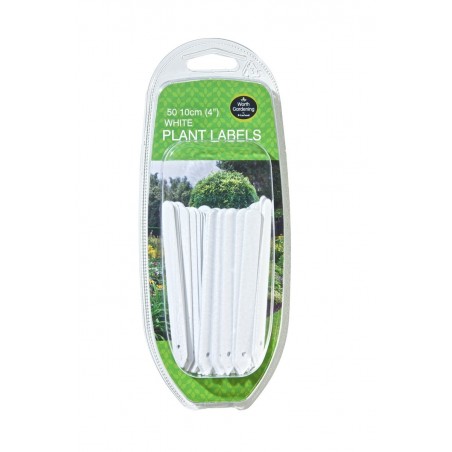 Étiquettes blanches pour plantes 10cm lot de 50